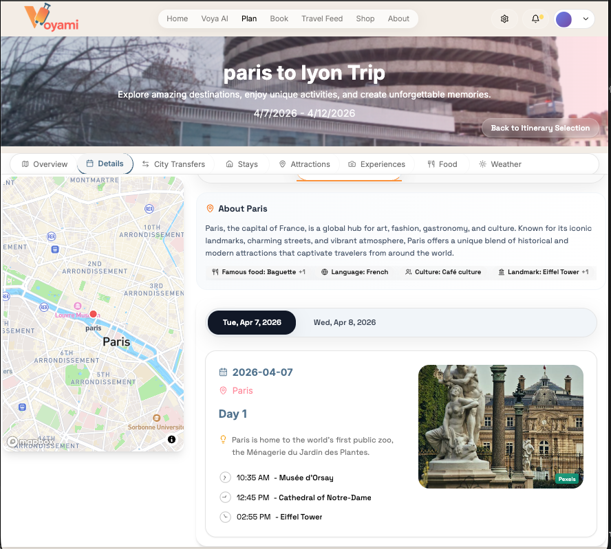 Map + Timeline — Explore your journey visually